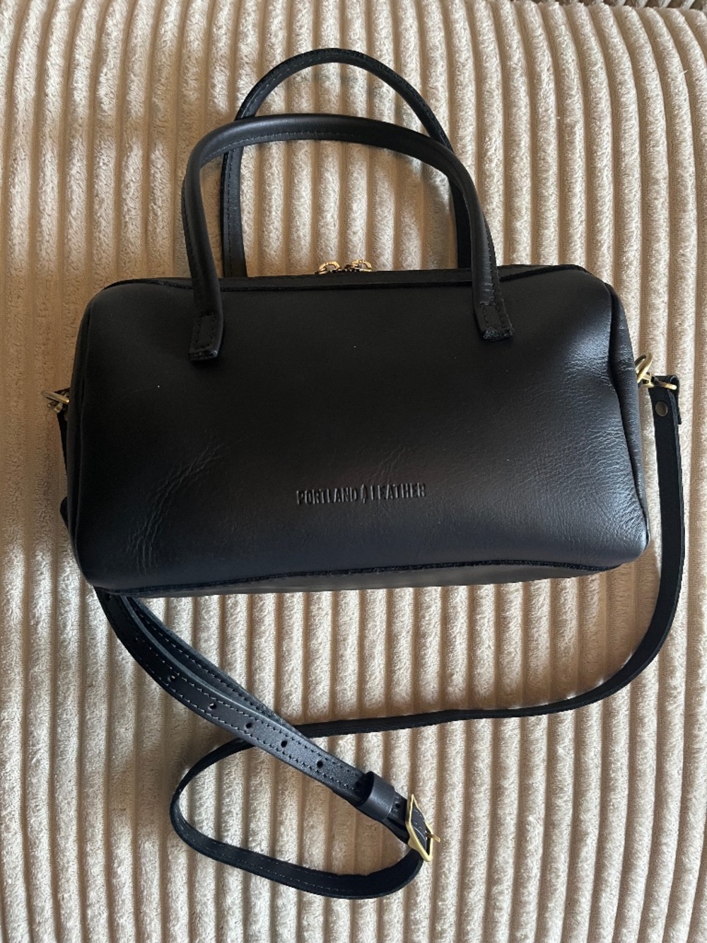 Portland Leather Goods Black Large Sloan Doctor Bag